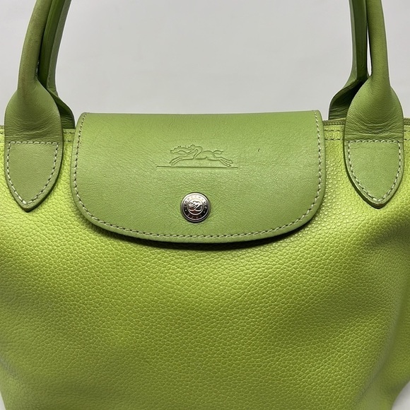 Longchamp Pebbled Leather Small Le Pliage Top Handle Zip Bag - Picture 8 of 13